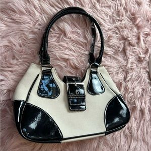 Black and white purse